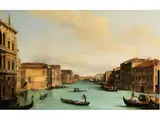 Venedig – Canal Grande. Blick vom Palazzo Balbi zur Rialtobrücke by Giuseppe Bernardino Bison, oil on canvas, offered Jun 2023
