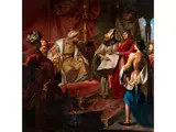 Delegation mit Landkarte vor dem Sultan by Giulio Carlini, oil on canvas, offered Jun 2026