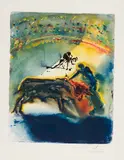 Tauromachie I by Salvador Dalí, lithograph with embossing, sold Apr 2023