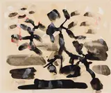 Sans titre by Paul-Émile Borduas, 1951, gouache, ink and watercolour on paper, sold Mar 2023