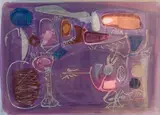 Untitled by Oscar Cahén, ink and watercolour on illustration board, sold Mar 2023