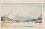 Mt. Rundle in March by Margaret Dorothy Shelton, 1979, colour woodcut, sold Mar 2023