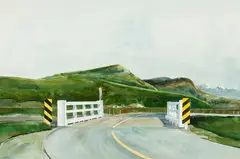Looking Towards Highway #1 by William Griffith Roberts, watercolour on paper, sold Mar 2023