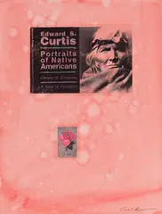 Portraits of Native Americans - La Rosa by Carl Beam, mixed media on paper, sold Feb 2023