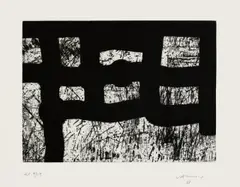 Lagunkide by Eduardo Chillida, 1997, Aquatinta auf hellgrauem festen Velin, sold Nov 2011