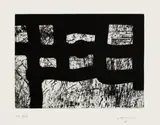 Lagunkide by Eduardo Chillida, 1997, Aquatinta auf hellgrauem festen Velin, sold Nov 2011