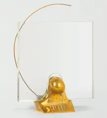 Kontemplatives Objekt II by Bernhard Heiliger, 1976, Bronze, Plexiglas und Draht, sold Nov 2010