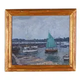 Study at Lymington by Christopher Sanders, Oil on canvas, sold Jun 2025