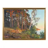 Coastal Landscape in Afternoon Light by Gottfrid Kallstenius, Oil on canvas, sold Jun 2025