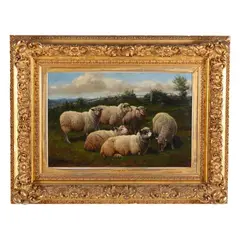Noon Summer by Arthur Fitzwilliam Tait, Oil on canvas with original hardboard backing, sold Jun 2025