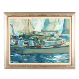 Sailing Party by Charles J. Movalli, Acrylic on canvas, sold Jun 2025
