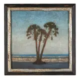 Palmettos on the Beach, Hunting Island S.C. by Mickey Williams, Oil on canvas, sold Jun 2025