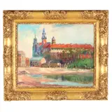 Castle Wawel, Krakow, Poland by Leon Makielski, Oil on canvas, sold Jun 2025