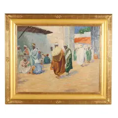 The Medina by Caleb Arnold Slade, Oil on canvas, offered Jun 2025