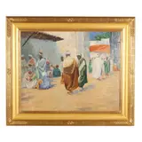 The Medina by Caleb Arnold Slade, Oil on canvas, offered Jun 2025