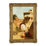 Cairo Gate Street Market by Franz Richard Unterberger, Oil on canvas, sold Jun 2025