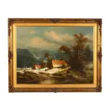 Day's End by Ludwig Muninger, Oil on canvas, sold Jun 2025