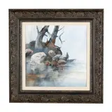 Fishing the Backwaters by Morten Solberg, Watercolor and gouache on board, sold May 2025