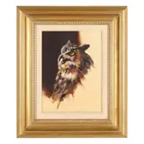 Great Horned Owl, Study by Morten Solberg, Oil on canvas, sold May 2025