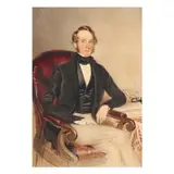 Portrait of a Seated Gentleman by T. S. Horsley, Watercolor and gouache on paper, sold May 2025