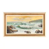 Dana Point, California, Seascape by Pat Bostrom, Oil on canvas, sold May 2025