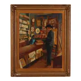 The Art Shoppe by J. Ward, Oil on canvas, sold May 2025
