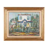 Old Pilot's Cottage by T. H. Mills, Oil on canvasboard, sold May 2025
