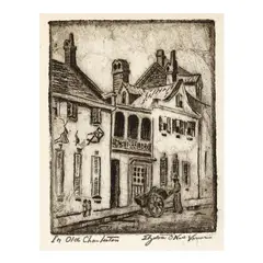 In Old Charleston by Elizabeth O'Neill Verner, Etching on paper, sold May 2025
