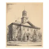 Chowan County Court House, Edenton, North Carolina by Louis Orr, Etching, sold May 2025