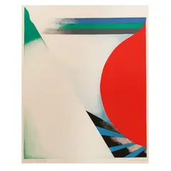 The Beach by Takesada Matsutani, Lithograph in colors on Arches wove paper, sold May 2025