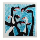 Swan Lake by Boris Bućan, Lithograph in colors, sold May 2025