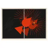 Seeing Red by Charley Harper, Serigraph in colors, sold May 2025