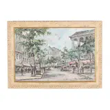 Parisian Street Scene by Vernor Gernon, Oil on canvas, sold May 2025