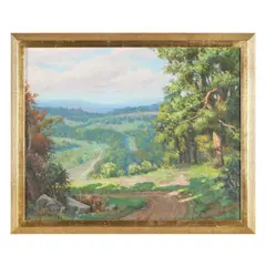 Catskill Foothills by Richard Henry Gates, Oil on canvas, sold May 2025