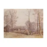 Farm Near Tryon by John Sylvan Brown, Watercolor on paper, sold May 2025