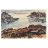 Day's Close by Norman Kenyon, Watercolor and gouache on paper, sold May 2025