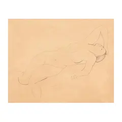Nude by Maurice Sterne, Ink on paper, sold May 2025