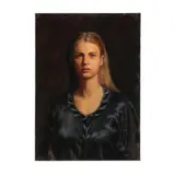 Portrait of Bianca by Sam Bordley, Oil on canvas, sold May 2025