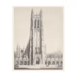 Duke University Chapel, Durham, North Carolina by Louis Orr, Etching, sold May 2025