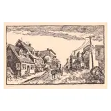 My Favorite Village, Swansboro, N.C. by Harry Stoner, Linocut print, sold May 2025