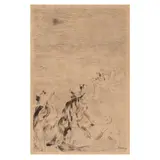 Sur la Plage (On the Beach) by Pierre-Auguste Renoir, Etching and drypoint, sold May 2025