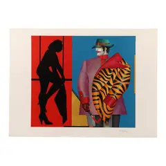 Rear Window by Richard Lindner, Lithograph in colors on paper, sold May 2025