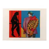 Rear Window by Richard Lindner, Lithograph in colors on paper, sold May 2025