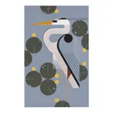 Herondipity by Charley Harper, Serigraph in colors on paper, sold May 2025