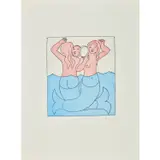 Les Néréides - 2005 by François-Xavier Lalanne, Vernis mou et couleurs d’aquatinte sur papier vélin du moulin de Larroque, sold Jun 2023