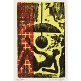 The Long Night – 2010 by Barthélémy Toguo, Bois gravé sur papier vélin, sold Jun 2023