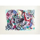 Trietto 3 (SFE-076 RC) - 1991 by Sam Francis, Eau-forte et aquatinte sur papier vélin Fabriano, toutes marges, sold Jun 2023