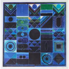 Composition - 2004 by S. H. Raza, Lithographie sur papier vélin d’Arches, sold Jun 2023