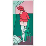 La Visita II - 1998 by Valerio Adami, Sérigraphie sur papier vélin, sold Jun 2023