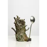 Les Cuisinières - c. 1990 by Erik Dietman, Bronze à patine verte et louche, sold Jun 2023